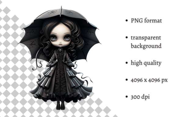Download Spooky Gothic Doll PNG Clipart - Png Collection