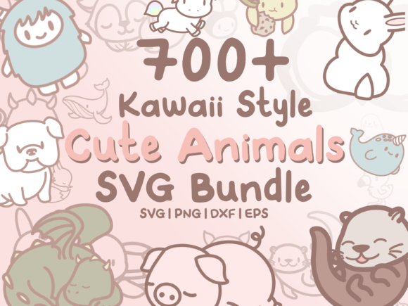Download 700+ Kawaii Animals SVG Illustrations - Illustration Collection