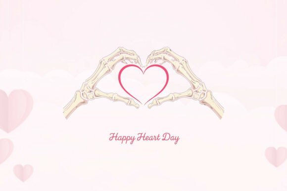 Download Happy Heart Day Gothic Illustration Tee - Illustration Collection