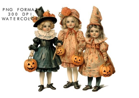 Download Watercolor Halloween Doll Sublimation - Sublimation Collection
