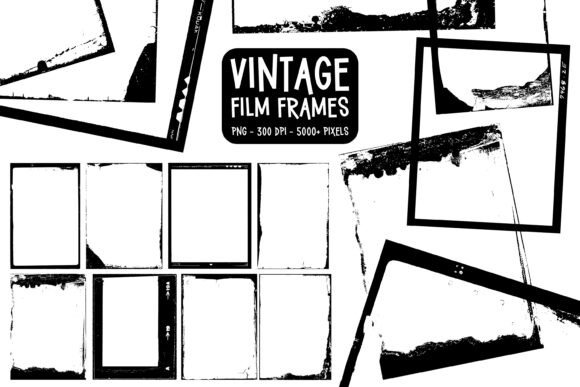 Download Vintage Photo Frame Png Clipart Set - Png Collection