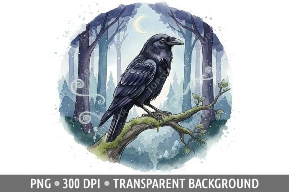 Download Raven Crow PNG Gothic Design Clipart - Png Collection