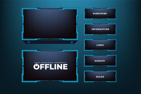 Download Online Screen Panel Border Design Vector - Panel Collection