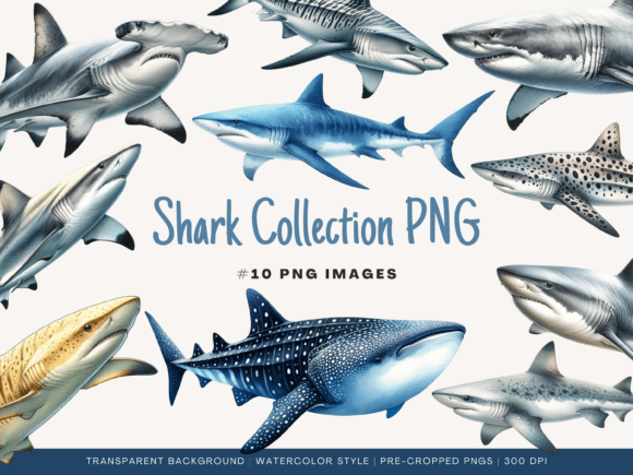 Download Shark Collection Clipart | Cropped PNG - Png Collection