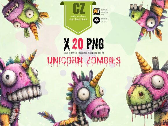 Download Cute Unicorn Zombies Toy PNG Clipart - Png Collection