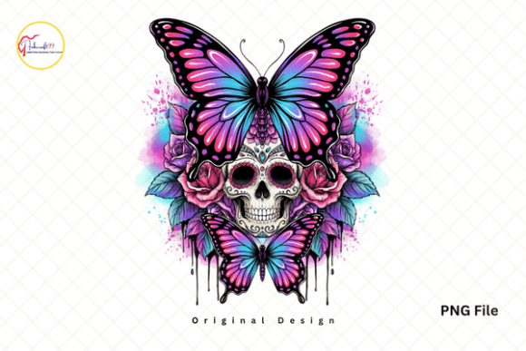 Download Dark Aesthetic Butterfly Skull PNG - Png Collection