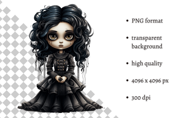 Download Spooky Gothic Doll PNG Clipart - Png Collection