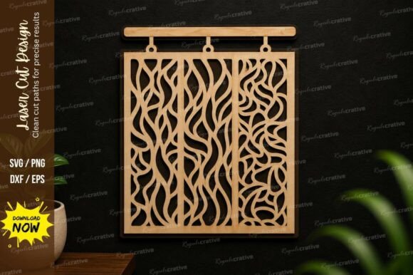 Download Abstract Hanging Panel SVG Modern Laser - Panel Collection