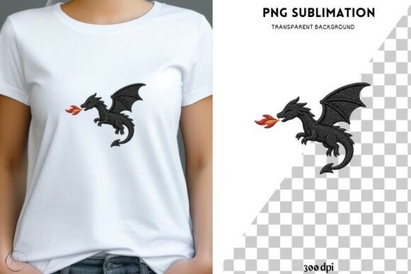 Download Dragon Embroidery PNG | Gothic Fantasy - Png Collection