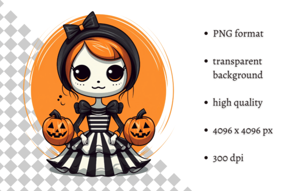 Download Cute Halloween Doll PNG Clipart - Png Collection