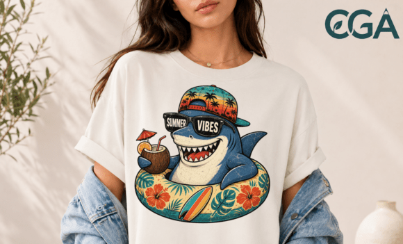 Download Summer Vibes Cool Shark PNG - Png Collection