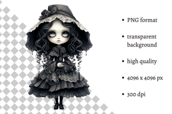 Download Spooky Gothic Doll PNG Clipart - Png Collection