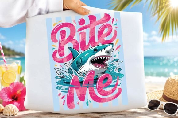Download Bite Me Shark Ocean Beach Summer PNG - Png Collection