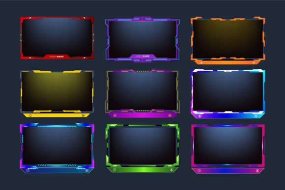 Download Gaming Screen Panel Overlay Template - Panel Collection