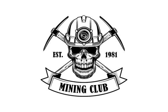 Download Coal Miners Skull Vector Illustration. H - Illustration Collection
