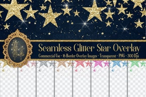 Download Seamless Glitter Star Overlay PNG - Png Collection