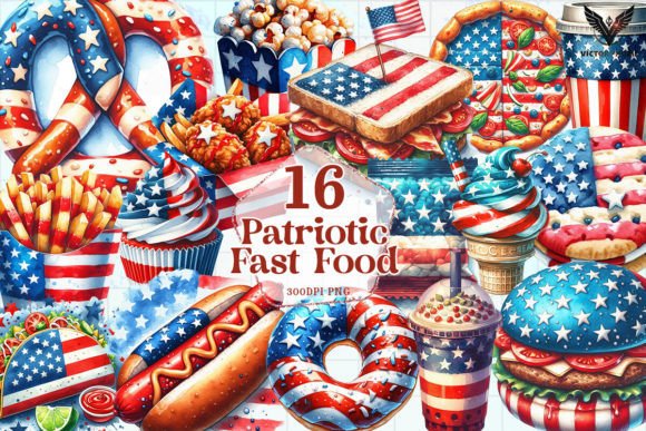 Download Patriotic Fast Food Clipart PNG - Png Collection