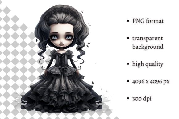 Download Spooky Gothic Doll PNG Clipart - Png Collection