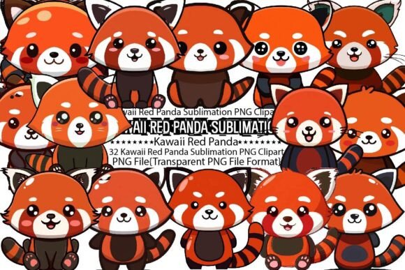 Download Kawaii Red Panda Sublimation Bundle - Sublimation Collection