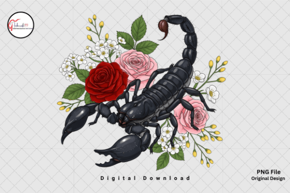 Download Dark Aesthetic Gothic Rose Scorpion PNG - Png Collection