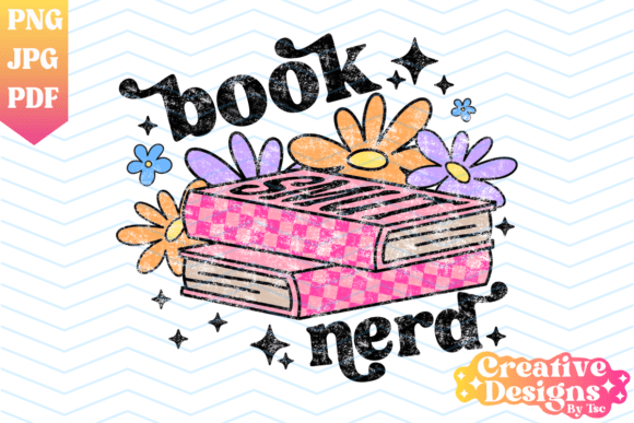 Download Book Nerd Distressed Sublimation PNG - Nerd Collection
