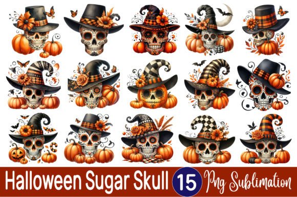 Download Halloween Sugar Skull Sublimation Bundle - Sublimation Collection