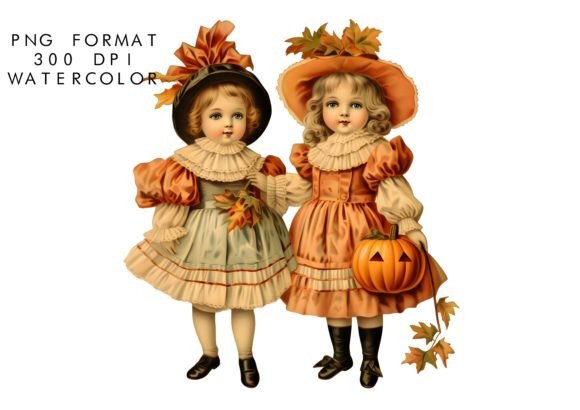 Download Watercolor Halloween Doll Sublimation - Sublimation Collection