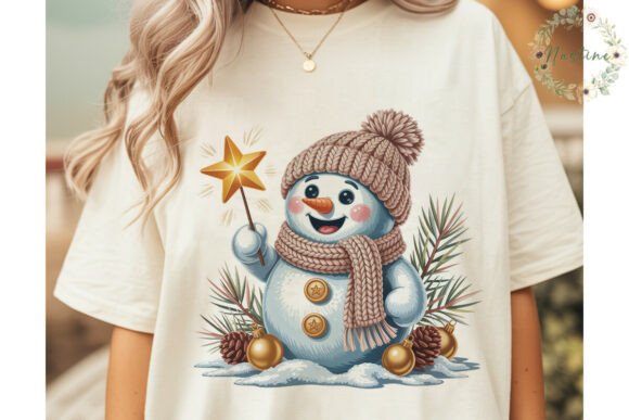 Download Festive Snowman Star Glow PNG Clipart - Png Collection