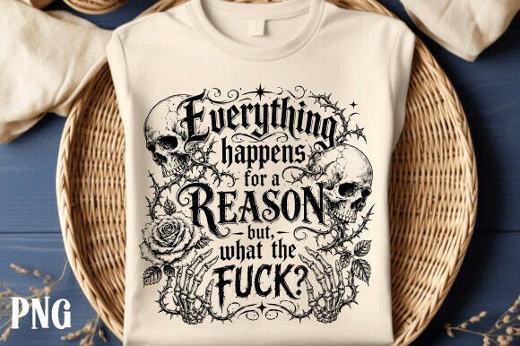 Download Everything Happens PNG Gothic Design Art - Png Collection