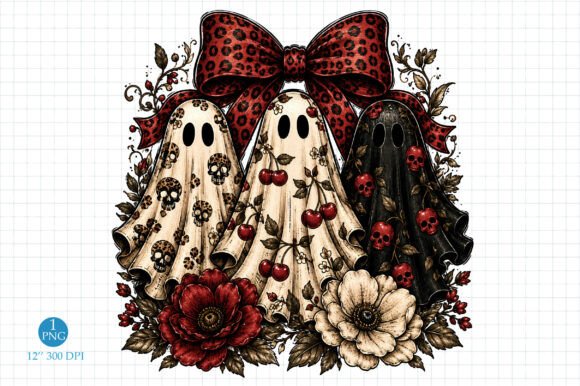 Download Cherry Ghost Png, Coquette Halloween PNG - Png Collection