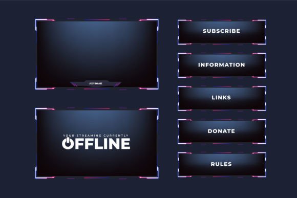 Download Broadcast Screen Panel Template Vector - Panel Collection