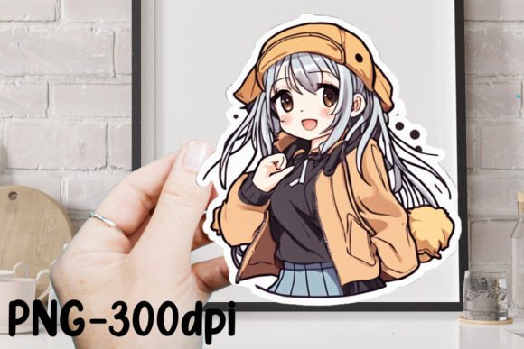 Download Cute Anime Girl Sticker Sublimation - Sublimation Collection