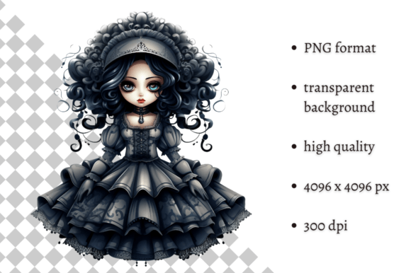 Download Spooky Gothic Doll PNG Clipart - Png Collection