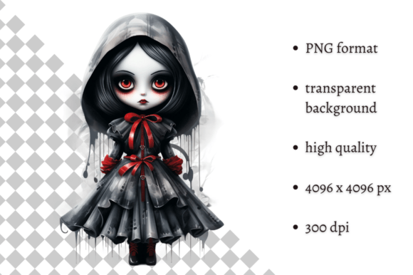 Download Spooky Gothic Doll PNG Clipart - Png Collection