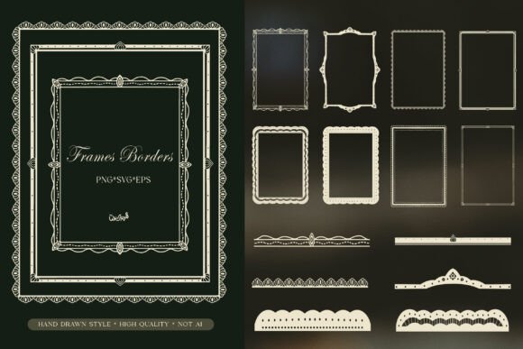 Download Elegant Vintage Frame Borders PNG SVG - Png Collection